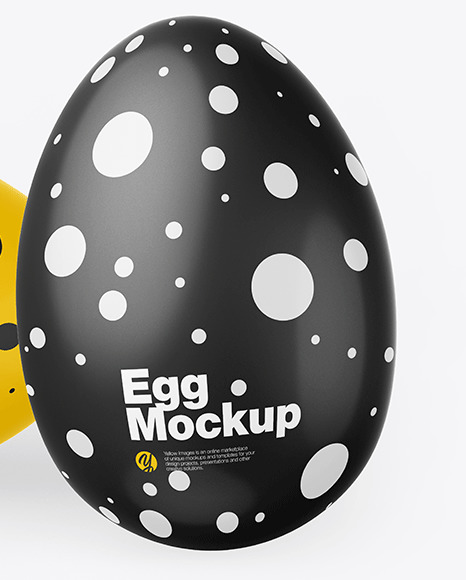 Two Glossy Eggs Mockup