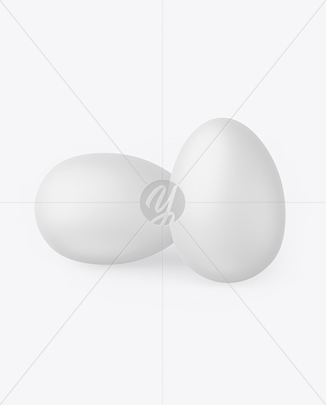 Two Matte Eggs Mockup