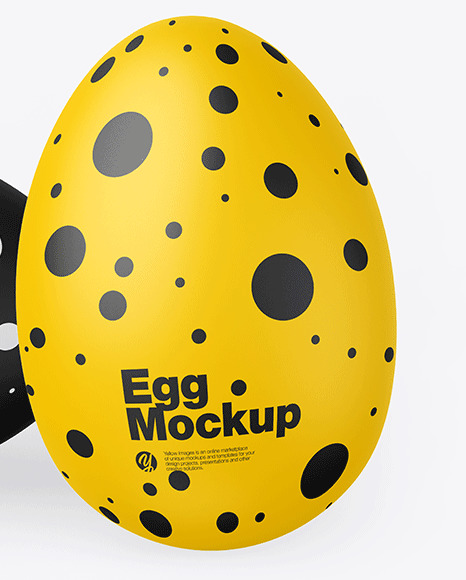 Two Matte Eggs Mockup