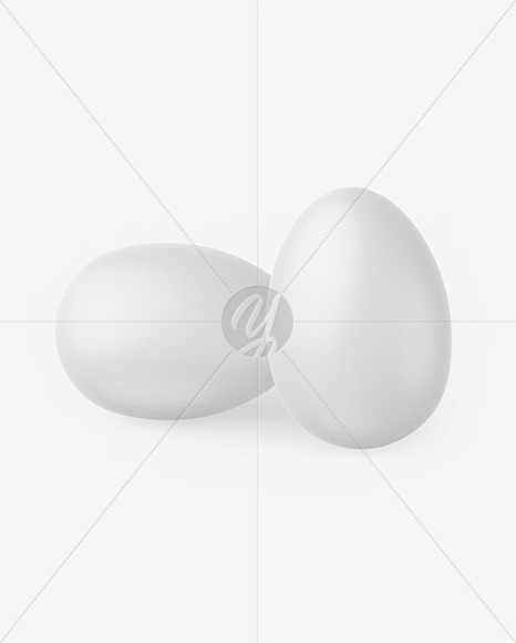 Two Textured Eggs Mockup