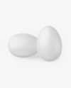 Two Textured Eggs Mockup