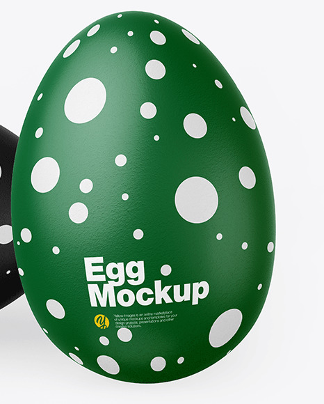 Two Textured Eggs Mockup