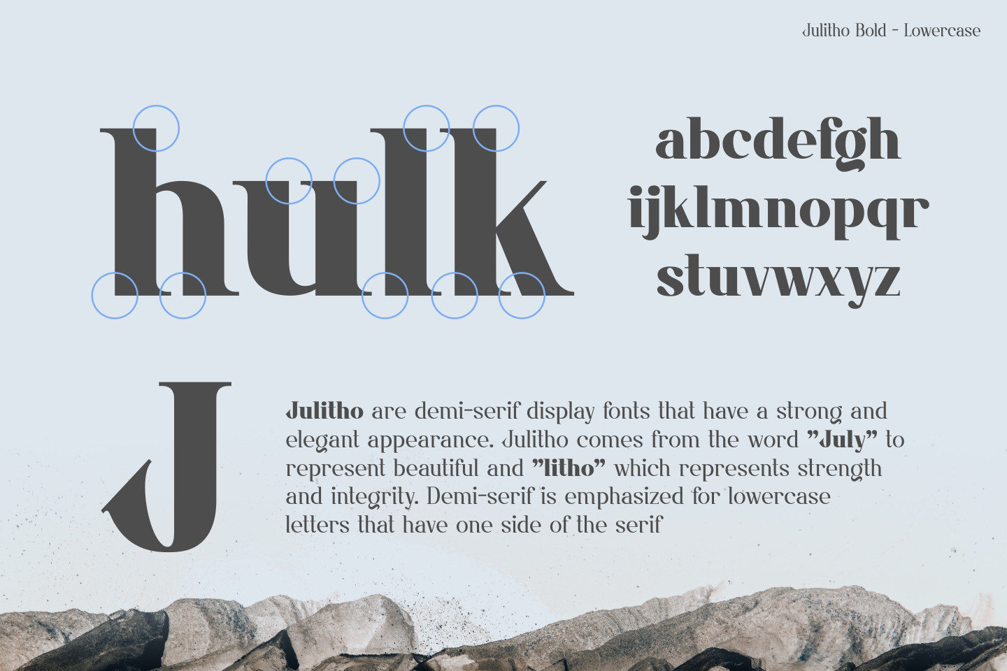 Julitho Fonts Julitho Fonts