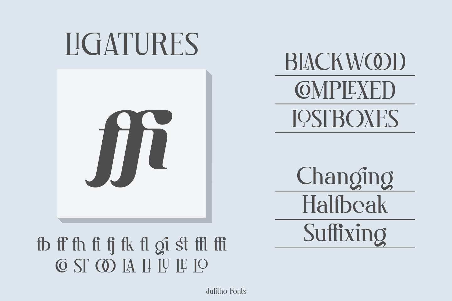 Julitho Fonts Julitho Fonts