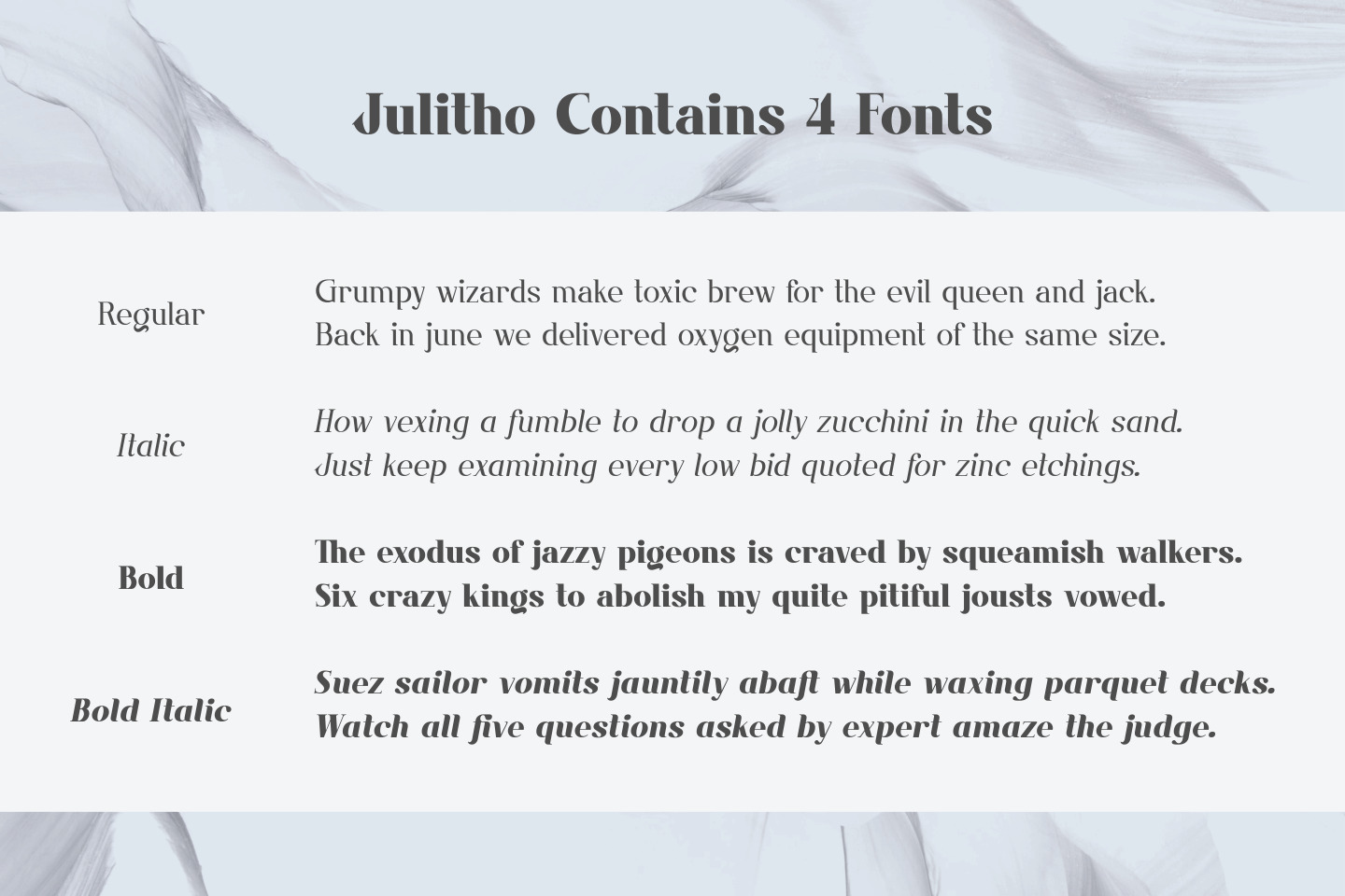 Julitho Fonts Julitho Fonts