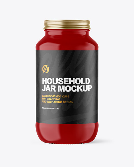 Glossy Jar Mockup