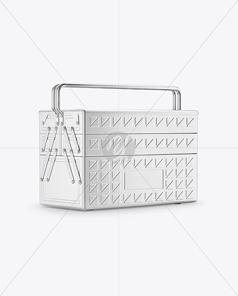 Tool Box Mockup - Half Side View