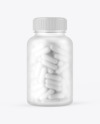 Frosted Pills Bottle Mockup