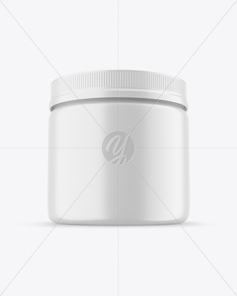 Matte Plastic Jar Mockup