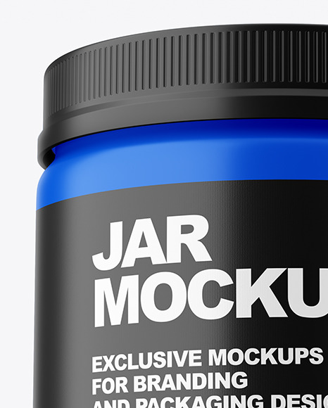 Matte Plastic Jar Mockup