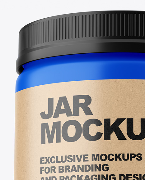 Matte Plastic Jar Mockup