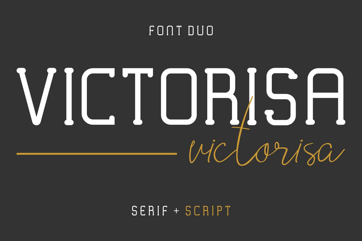 Victorisa Serif And Script Font Victorisa Serif And Script Font