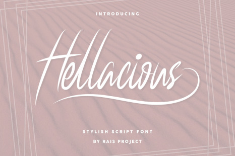 Hellacious Brush Script Calligraphy Font - Original