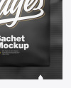 Matte Square Sachet Mockup