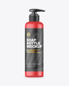 Matte Soap Bottle w/ Pump Mockup