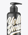 Matte Soap Bottle w/ Pump Mockup