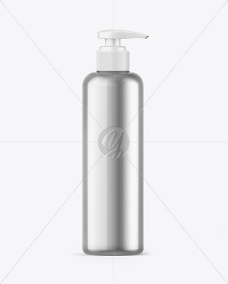 Metallic Soap Bottle w/ Pump Mockup