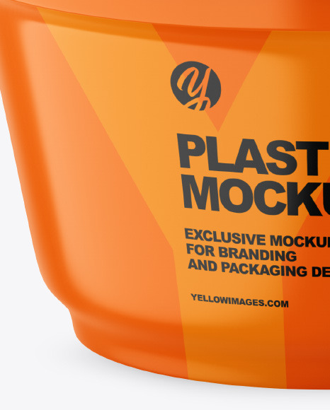 Plastic Glossy Cup Mockup