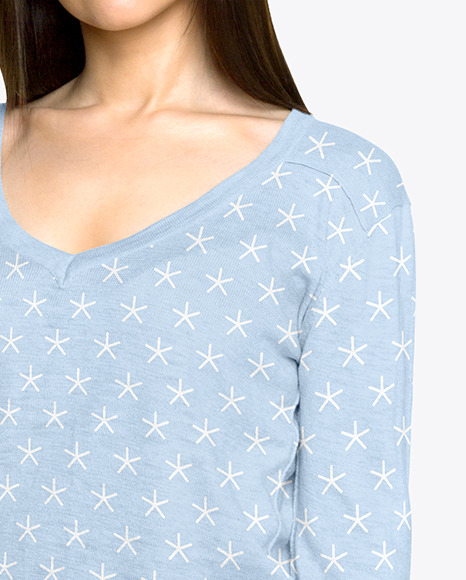 Woman in a Sweatshirt Mockup