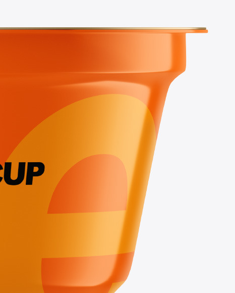 Plastic Glossy Cup Mockup