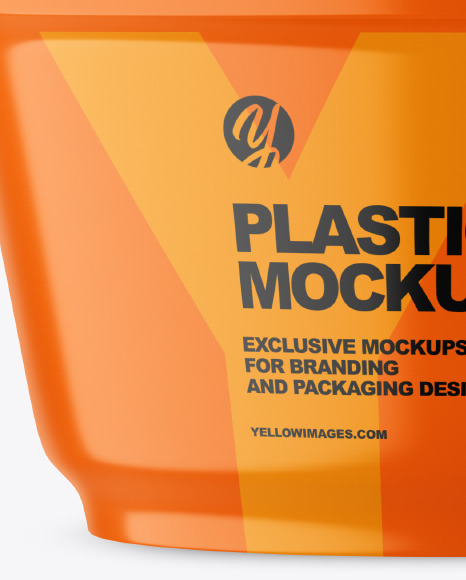 Plastic Glossy Cup Mockup