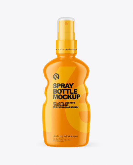 Plastic Spray Bottle Mockup - Body spray bottle mockup