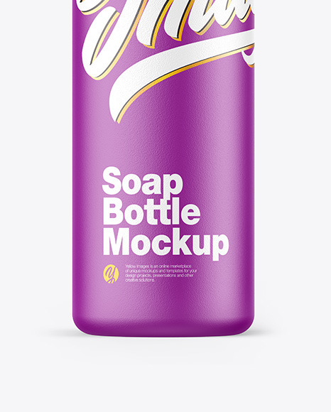 Ceramic Soap Bottle w/ Pump Mockup