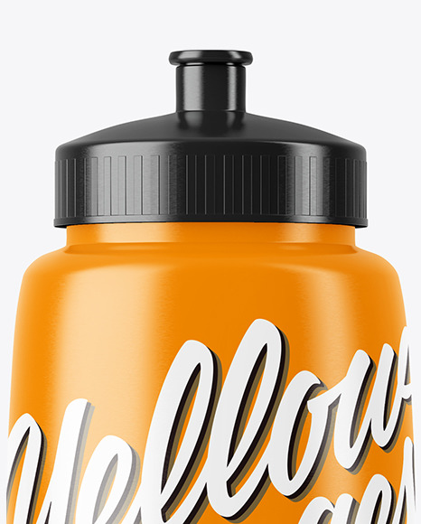 Glossy Sport Bottle Mockup