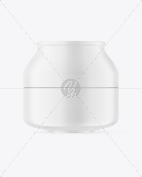 Matte Cosmetic Jar Mockup