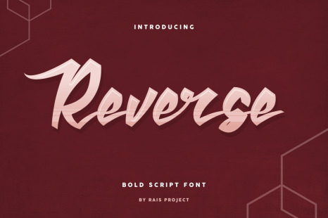 Reverse Brush Bold Calligraphy Font - Original