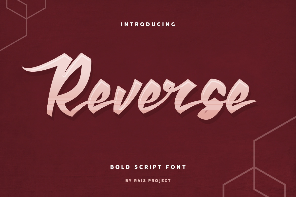 Reverse Brush Bold Calligraphy Font