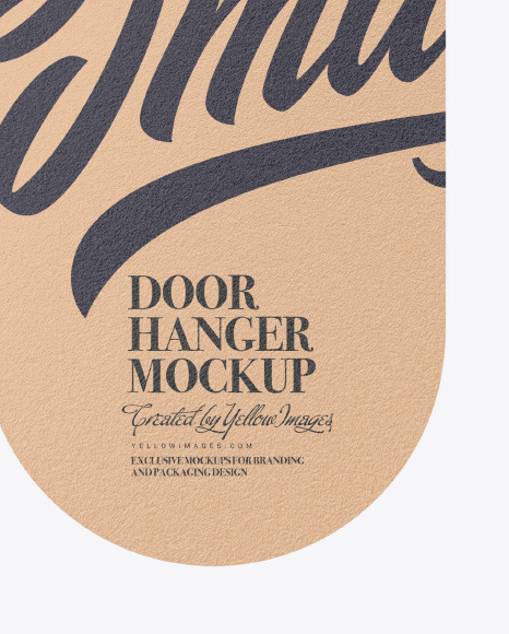 Kraft Door Hanger Mockup