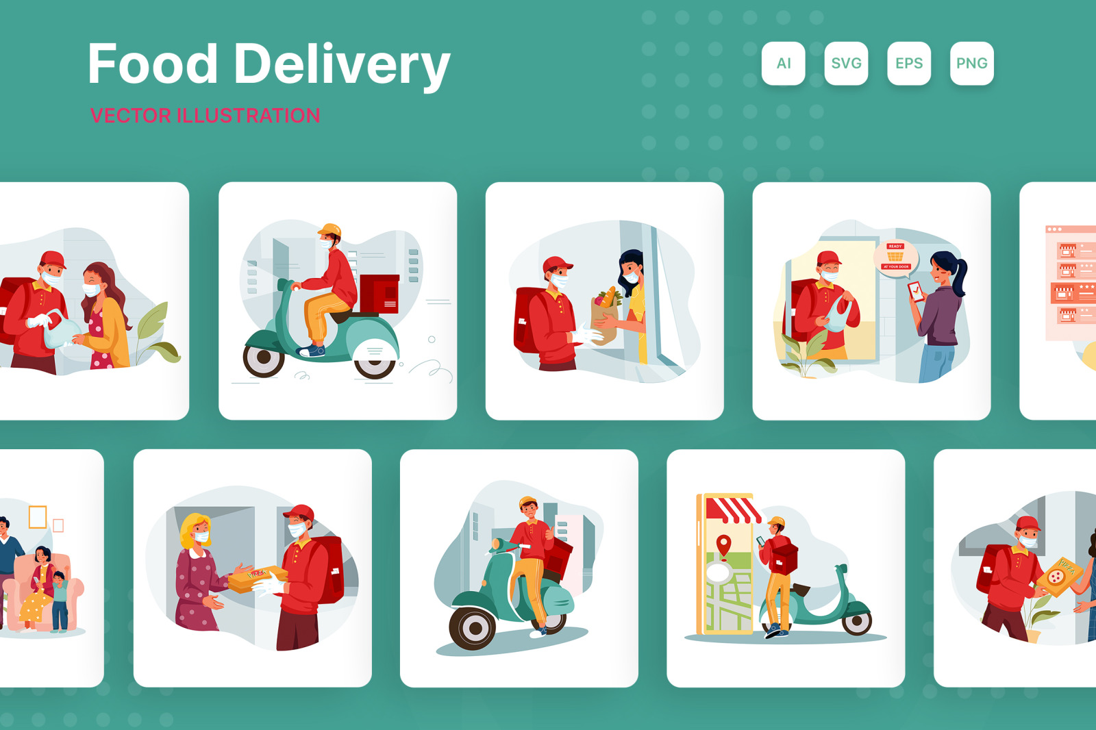 M226_Food Delivery Illustrations