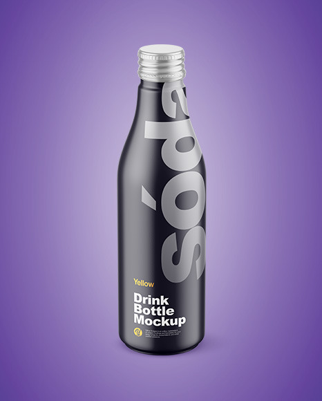 Matte Drink Bottle Mockup