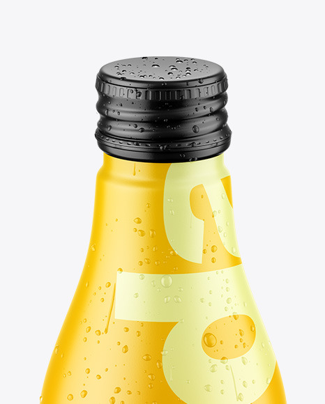 Matte Drink Bottle w/ Drops Mockup