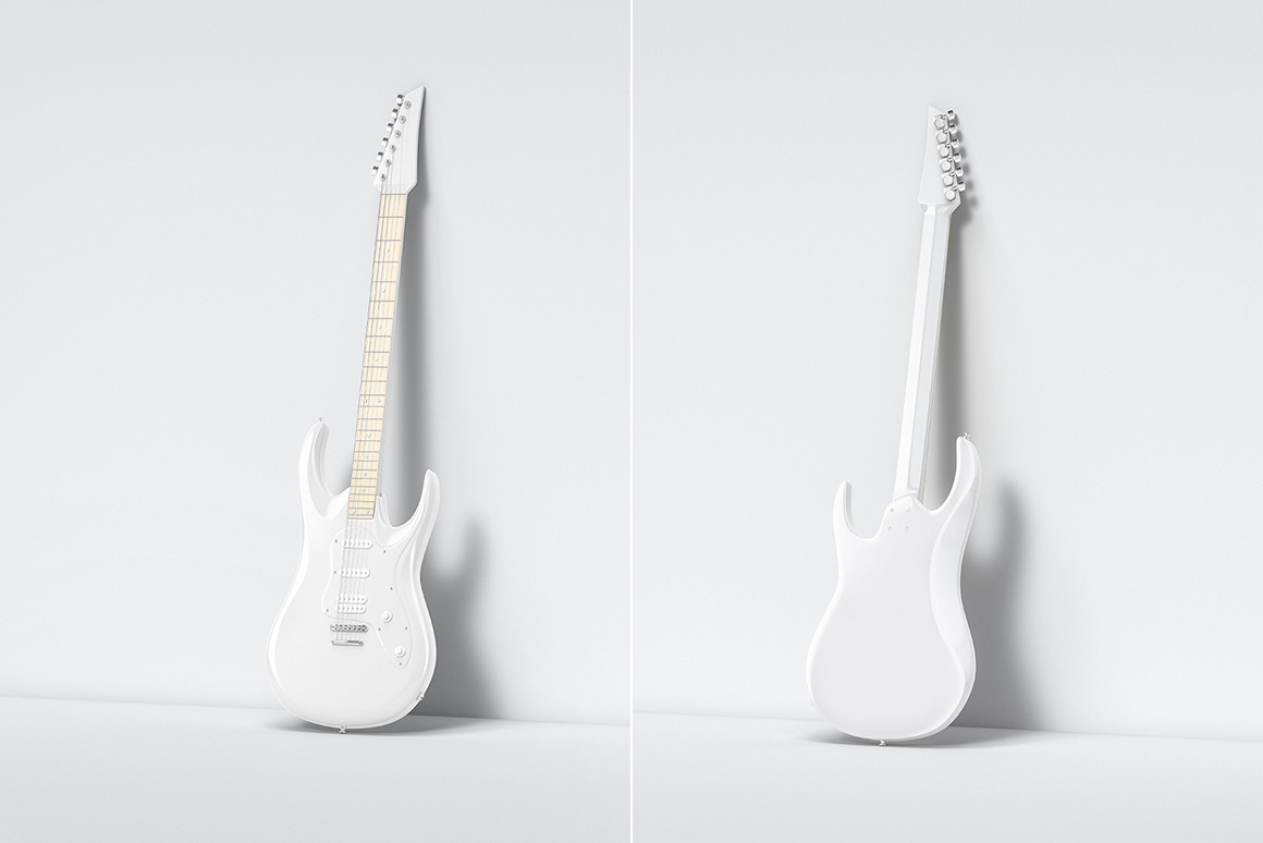 Electric Guitar Mockups Set Electric Guitar Mockups Set