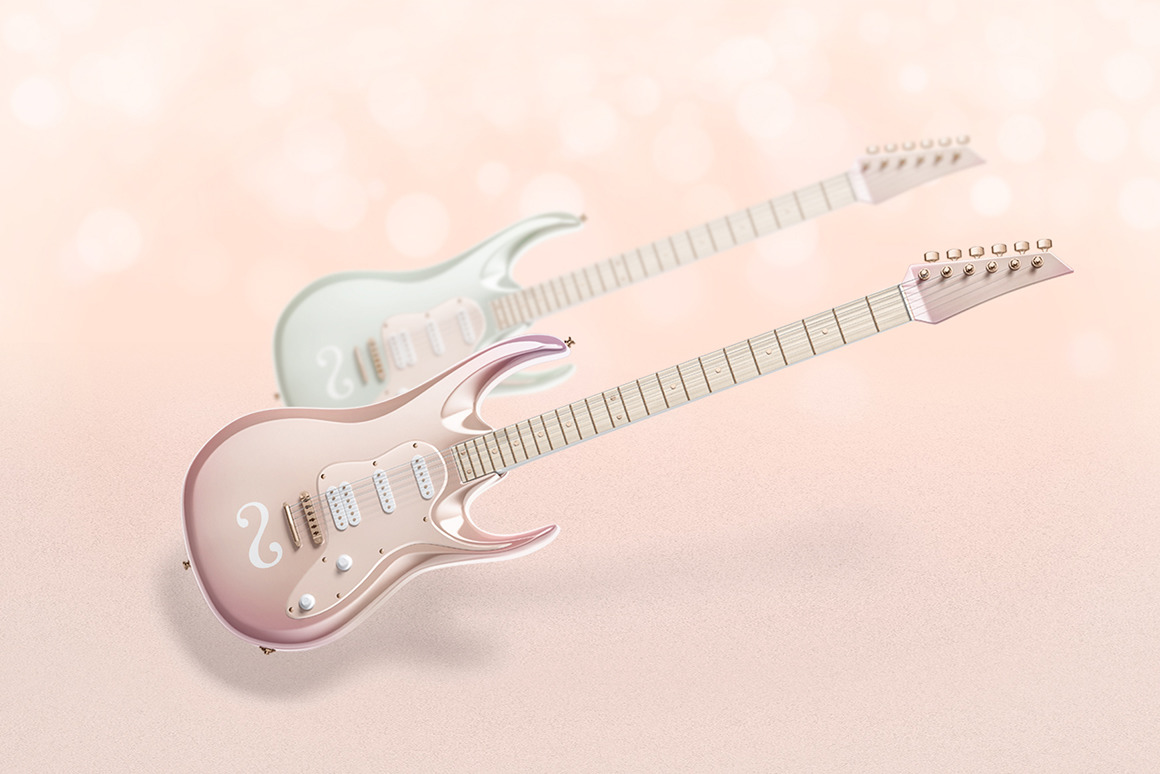 Electric Guitar Mockups Set Electric Guitar Mockups Set