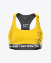 Sports Bra Mockup - Front View