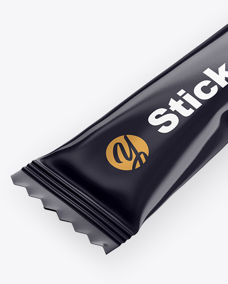 Glossy Stick Sachet Mockup