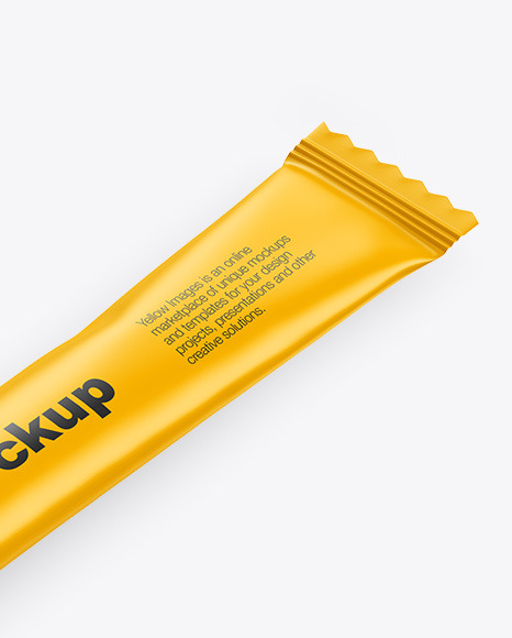 Matte Stick Sachet Mockup