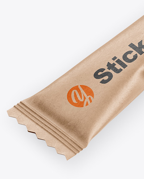 Kraft Stick Sachet Mockup