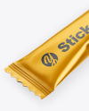 Matte Metallic Stick Sachet Mockup