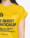 Woman in a T-Shirt Mockup