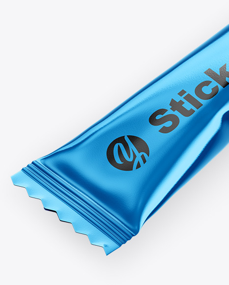 Metallic Stick Sachet Mockup