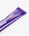 Metallic Stick Sachet Mockup