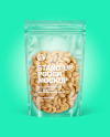 Clear Plastic Pouch w/ Cashew Nuts Mockup