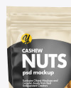 Clear Plastic Pouch w/ Cashew Nuts Mockup