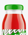 Glass Bottle with Tomato Juice Mockup