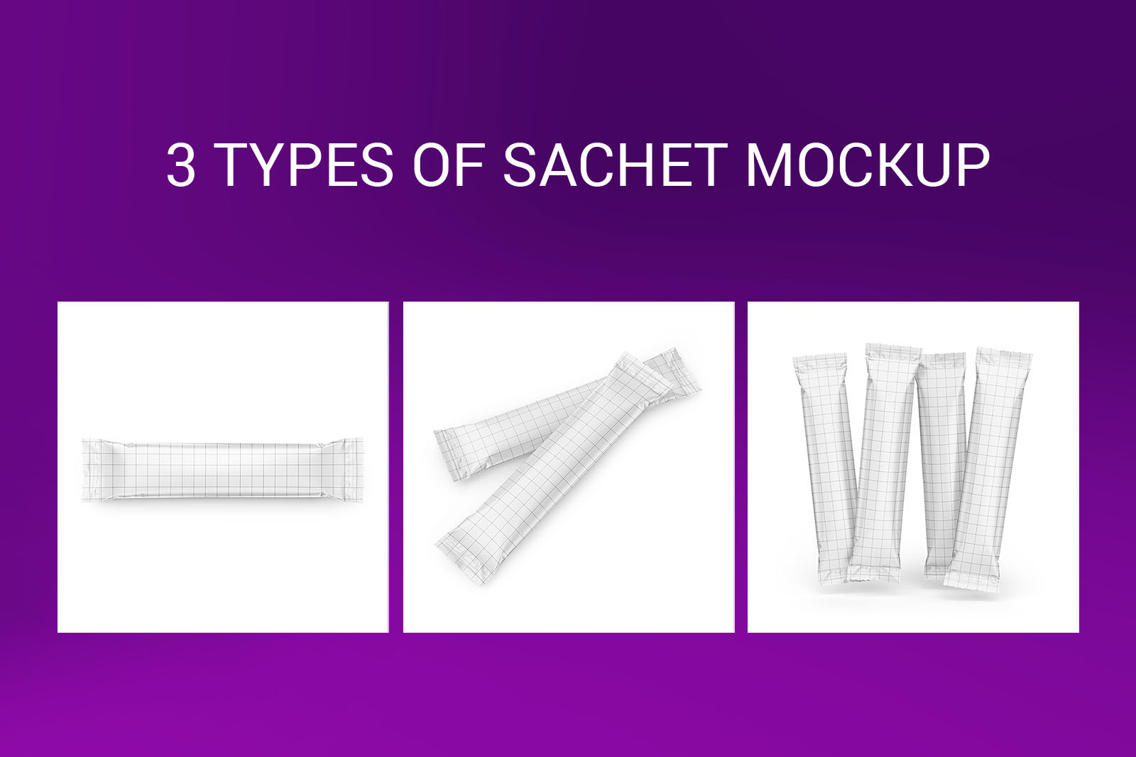Stick sachet set mockup Stick sachet set mockup