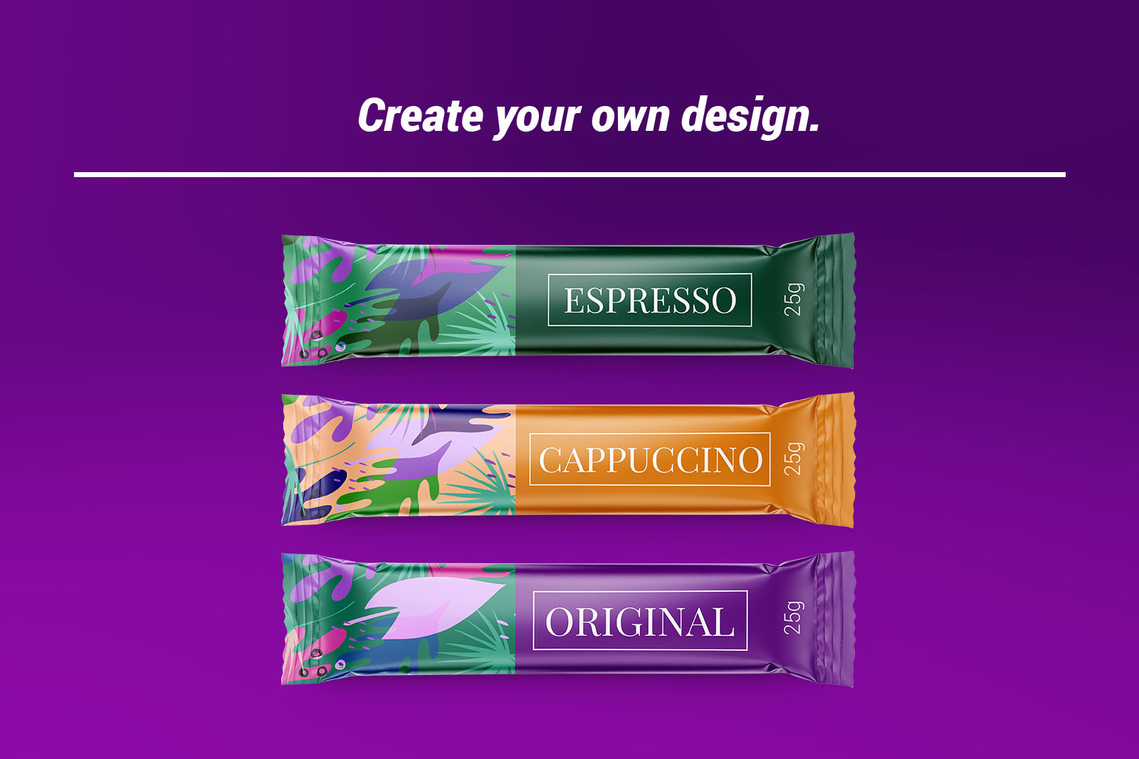 Stick sachet set mockup Stick sachet set mockup